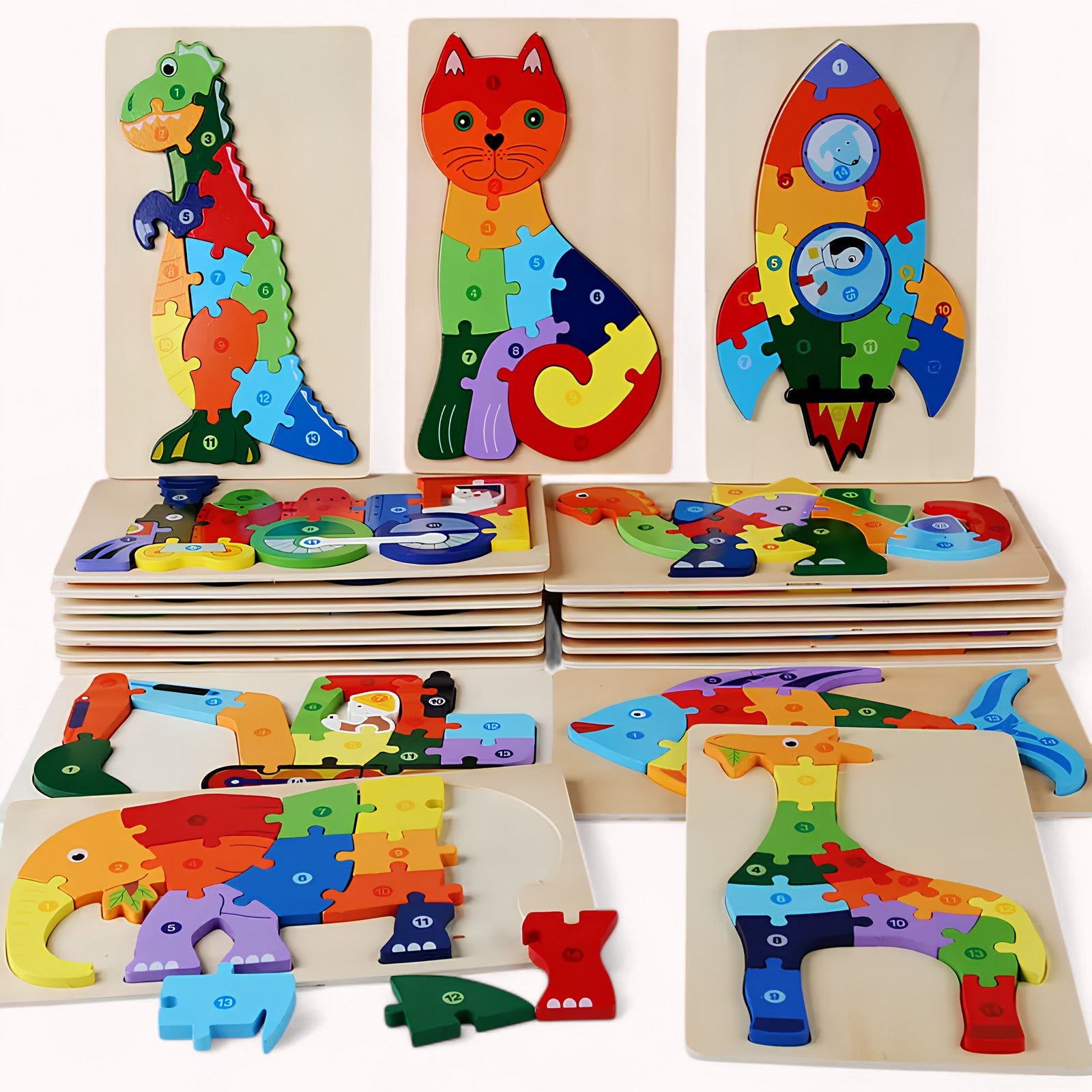 Kezsegfejleszto_orias_fa_kirako_3D_maria_montessori_allatok_jarmuvek_fejleszto_puzzle_interaktiv_jatekok_2_eves_gyerekeknek