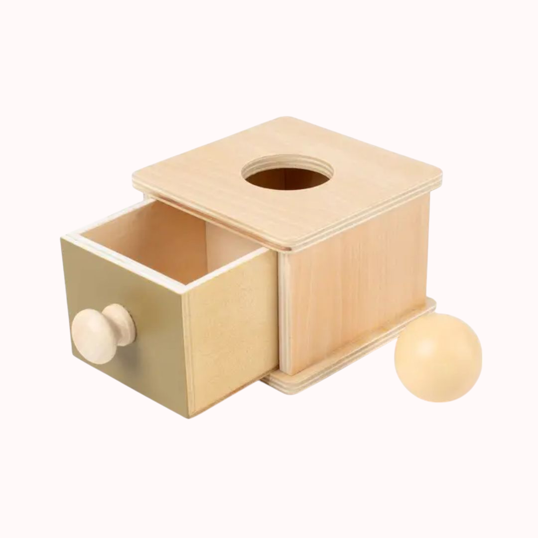 Montessori doboz, fiók gólyóval