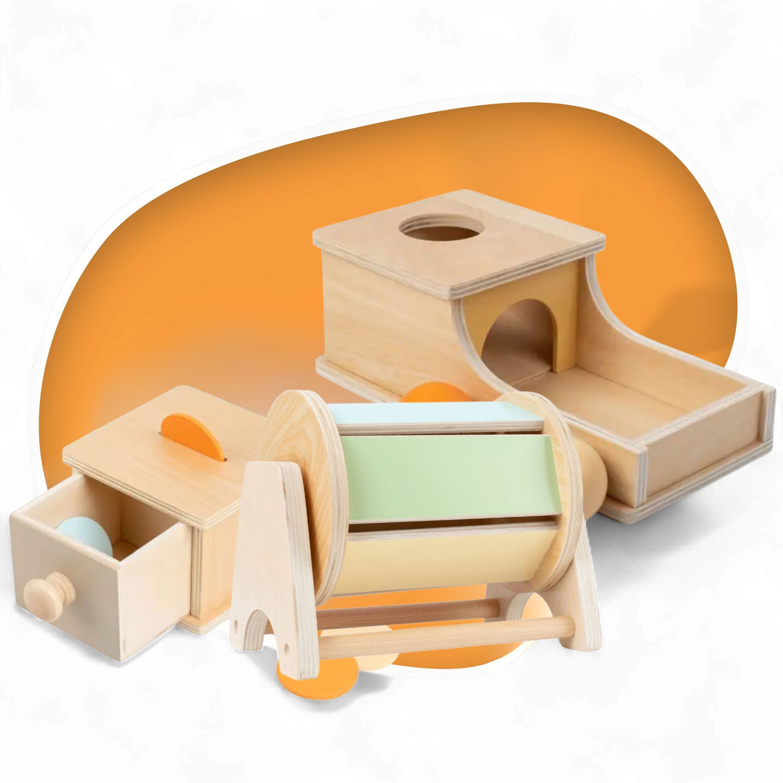 Montessori doboz, fiók érmével image