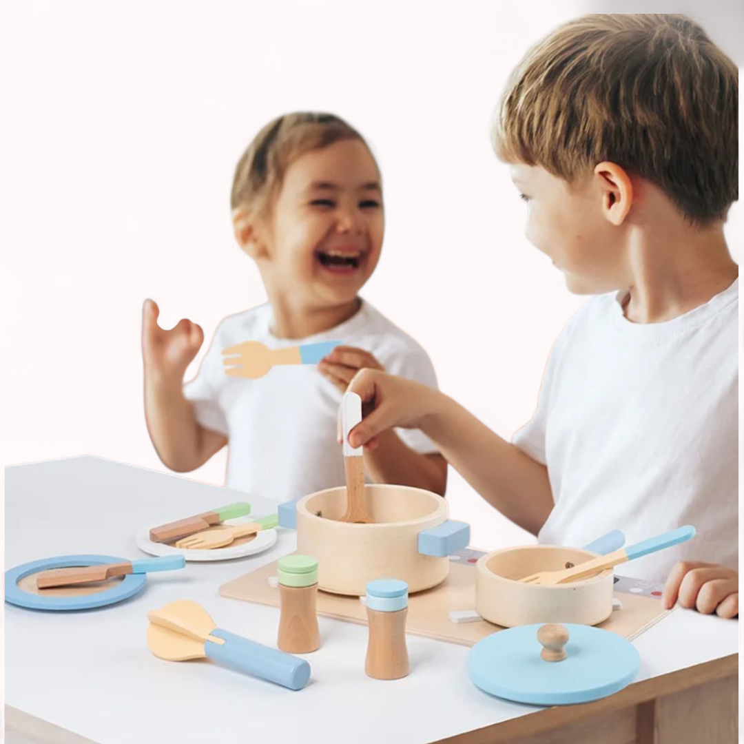 Fából készült főzőkészlet